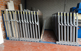 sheet storage rack vertical