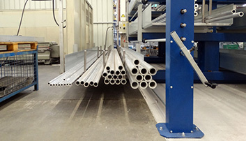 Storage pipes and tubes roll out