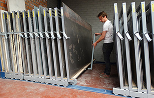 mobile frames rack sheet metal storage