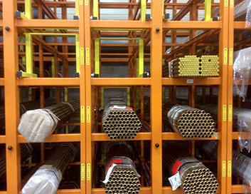 stockage des profilés fers plats tubes barres