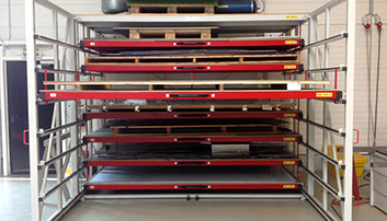 Storage rack for sheet metal