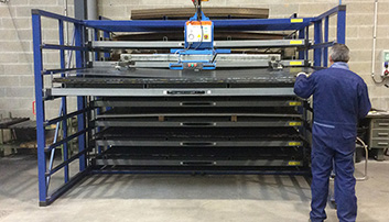 Horizontal storage of sheets 6 meters